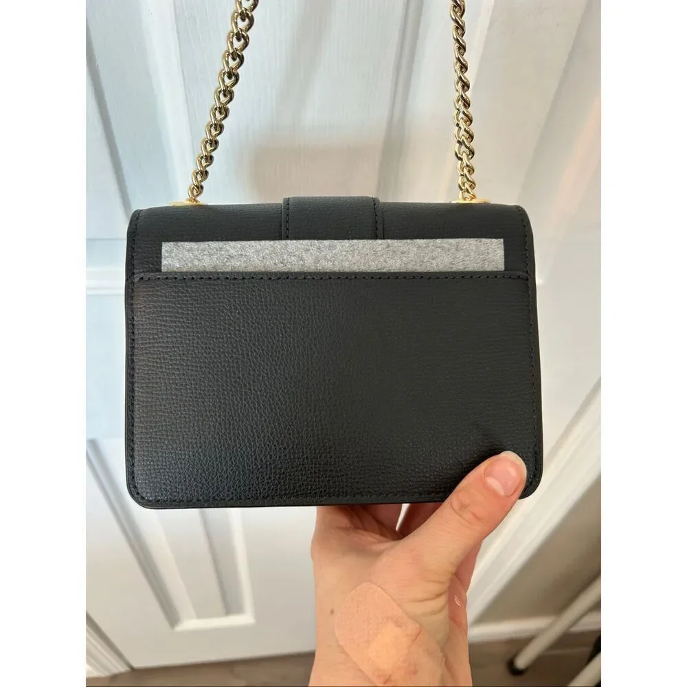 Kate spade black Phoebe Turnlock Mini Flap Crossbody new retail $399